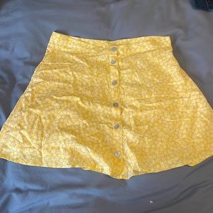 H&M Yellow Floral Skirt, 8p